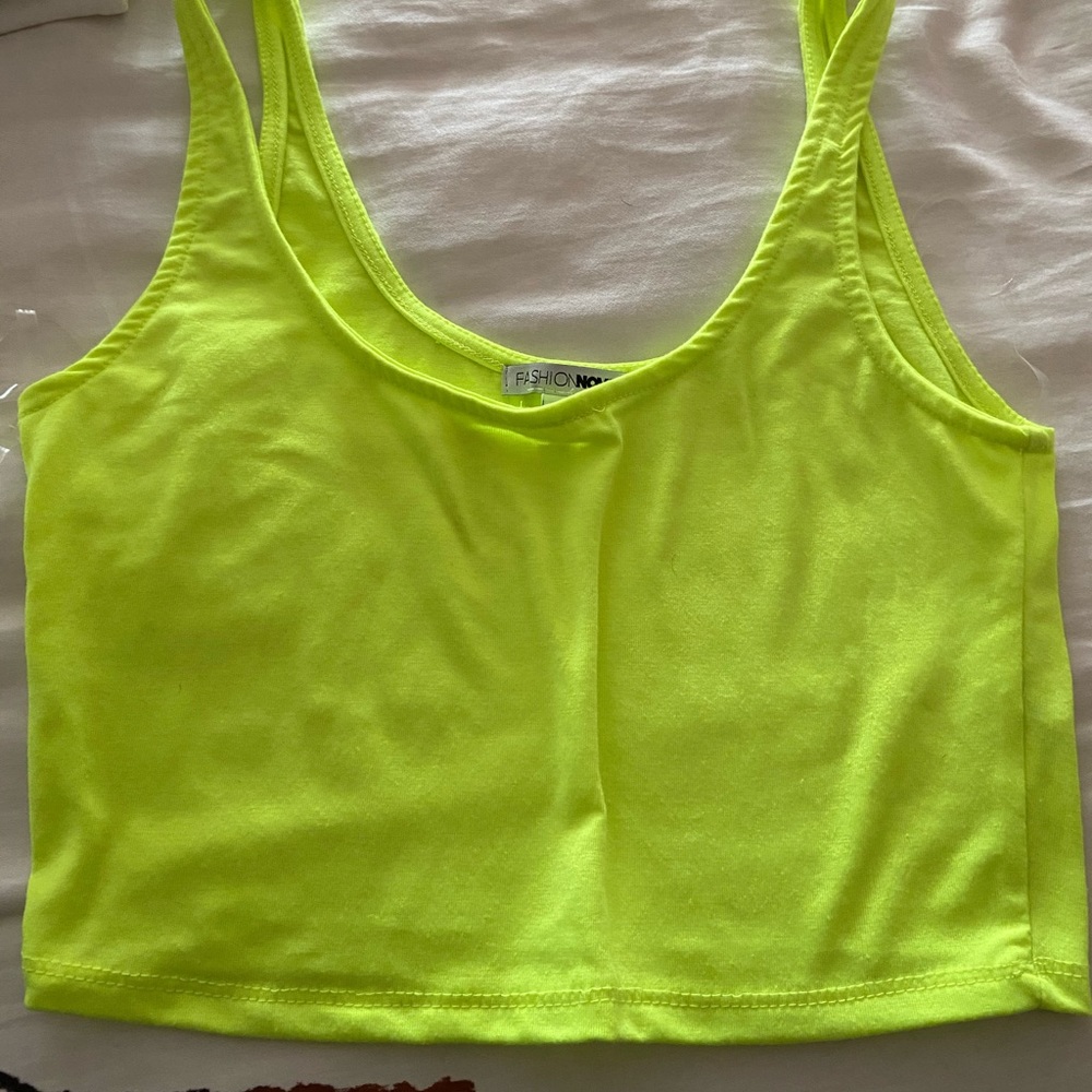 Neon green top
